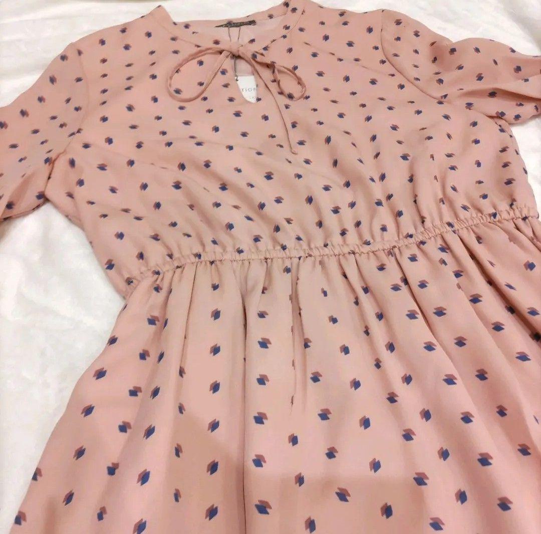 【新品未使用✨洗える】ローラアシュレイ　ロングワンピース（38）ピンク