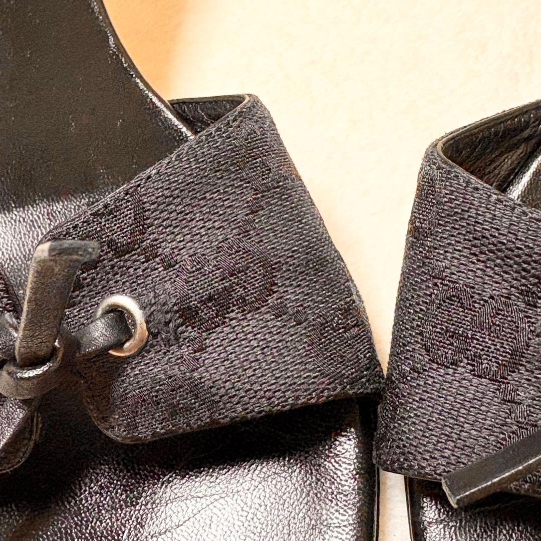 GUCCI GG柄 ブラックミュール サイズ38