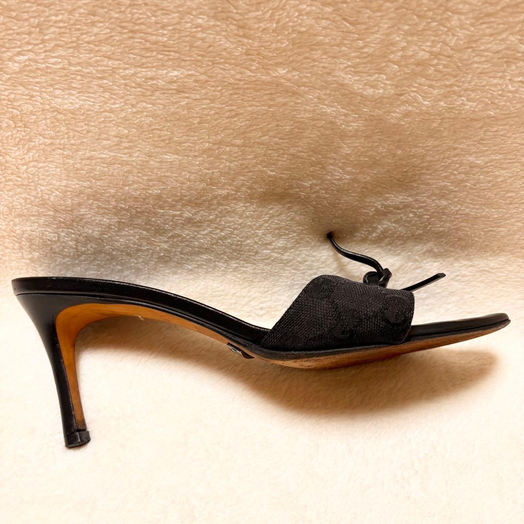 GUCCI GG柄 ブラックミュール サイズ38