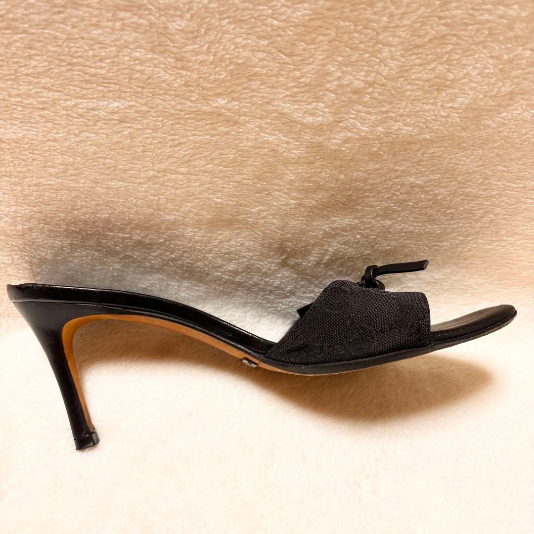 GUCCI GG柄 ブラックミュール サイズ38