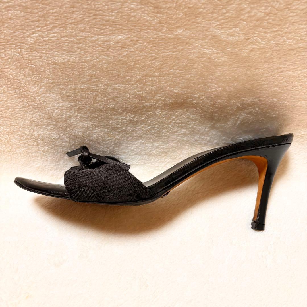 GUCCI GG柄 ブラックミュール サイズ38