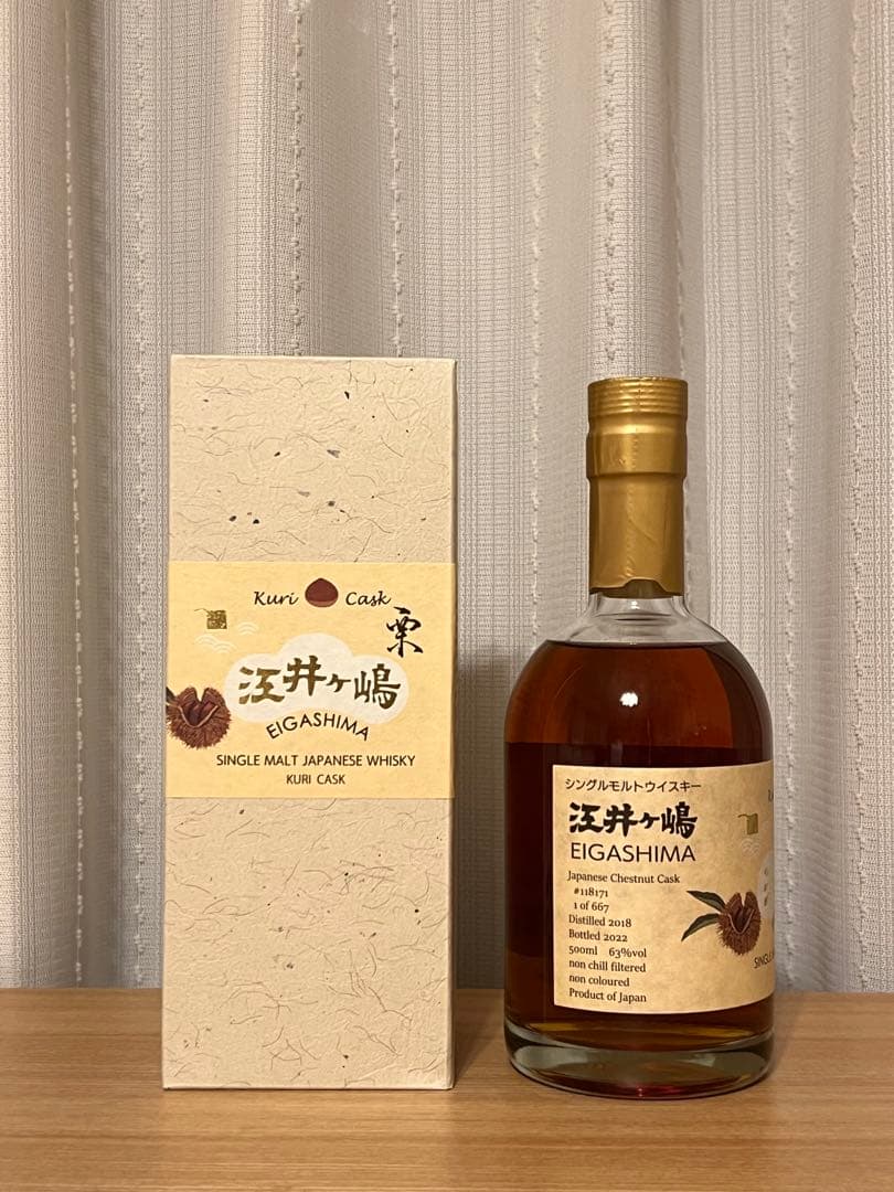 江井ヶ嶋シングルモルトジャパニーズウイスキー栗カスク栗樽