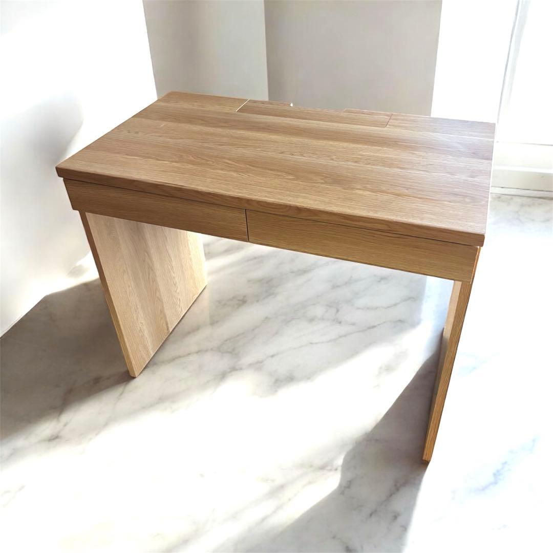 ベルメゾン　パソコンデスク　ナチュラル　90㎝×50㎝×72cm