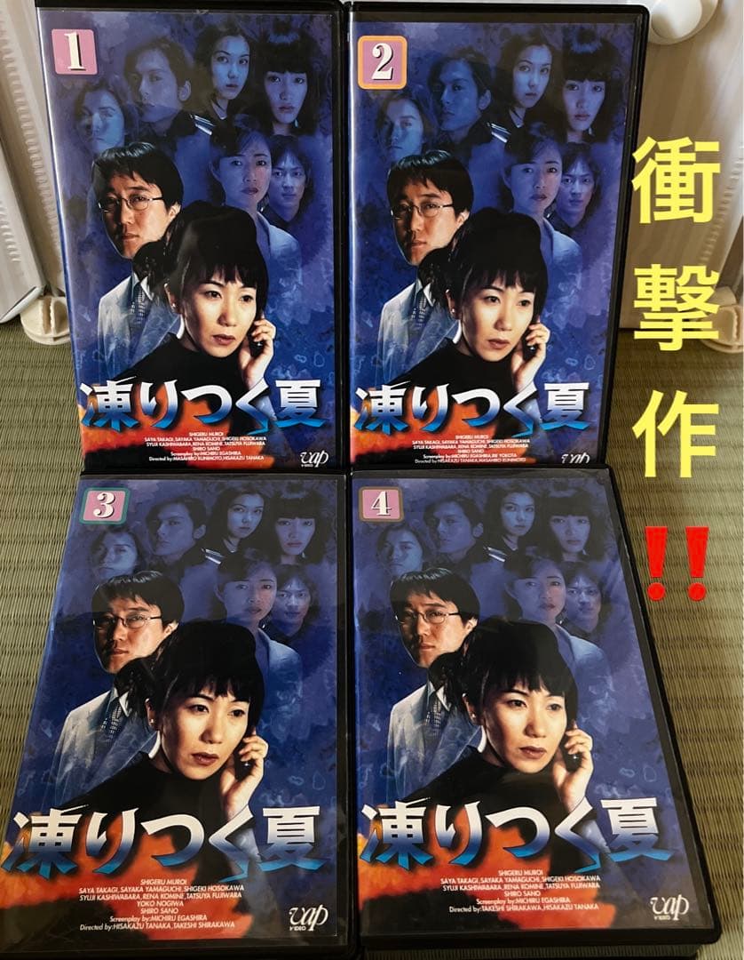 超希少‼️未DVD セル版『凍りつく夏』全4巻セット　VHS