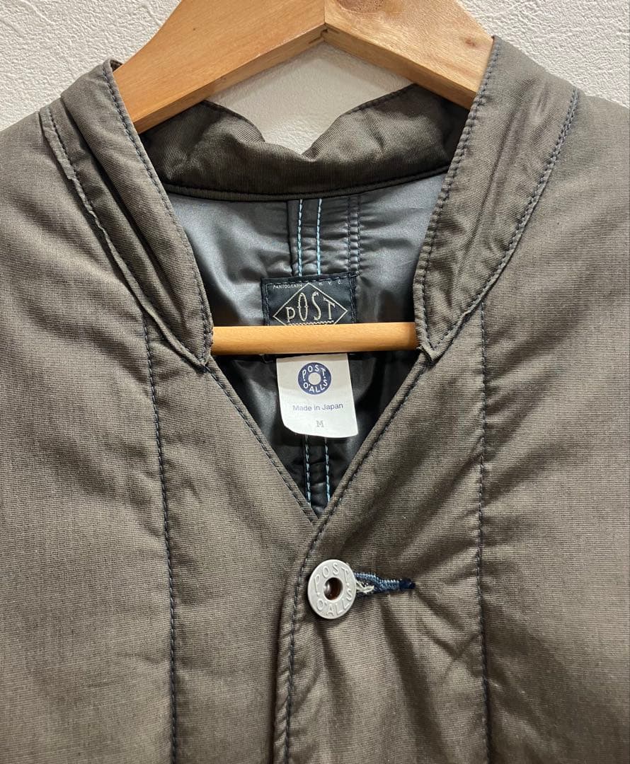 ジャケット・アウター POST OVERALLS BANANA COLLAR JACKET BROWN