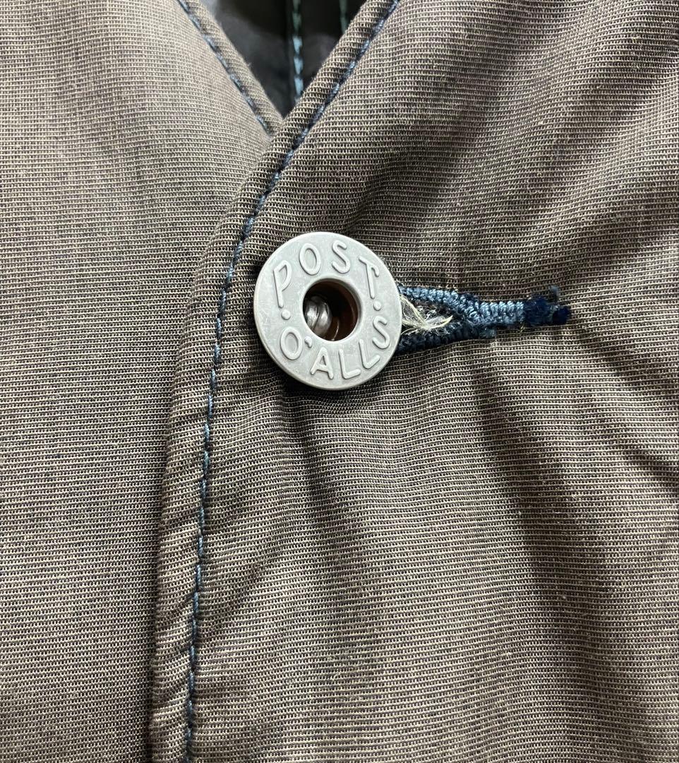 ジャケット・アウター POST OVERALLS BANANA COLLAR JACKET BROWN