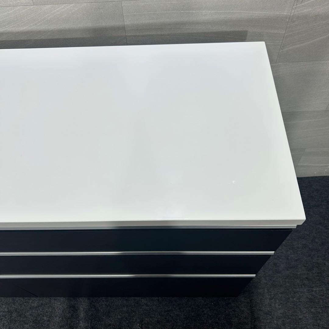 NITORI キッチンカウンター シンプル キュリー2 幅120cm d4403