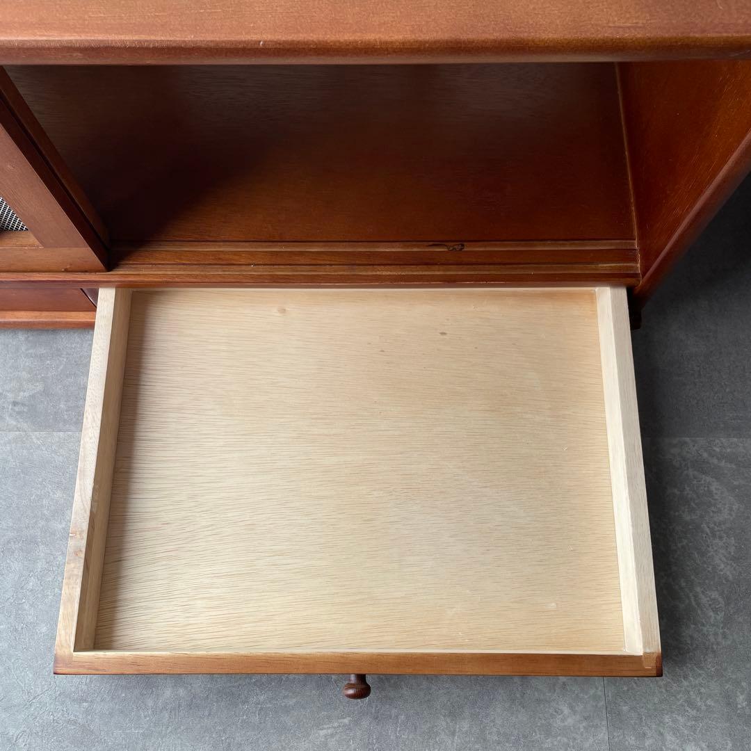 網戸つき　戸棚　蝿帳（はいちょう）　食器棚　キッチンファニチャー　木製　レトロ