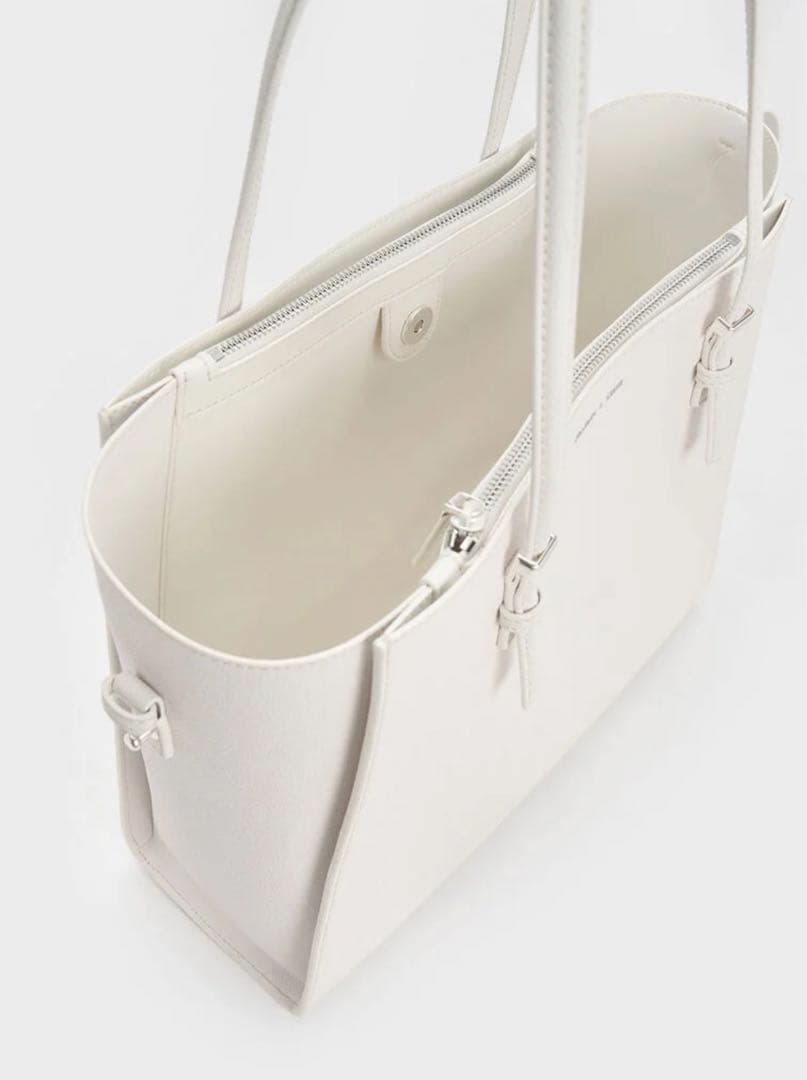 CHARLES&KEITH クラシックダブルハンドル トートバッグ