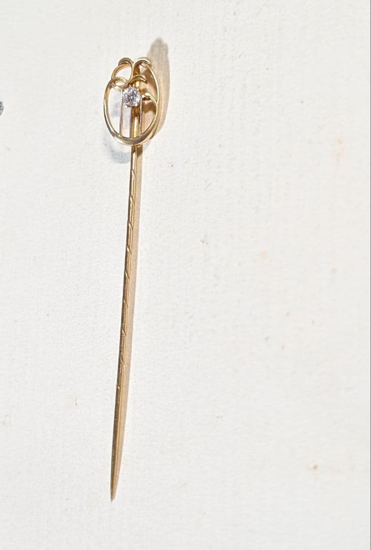 アンティーク、三越呉服店 ダイヤとK18の ネクタイピン