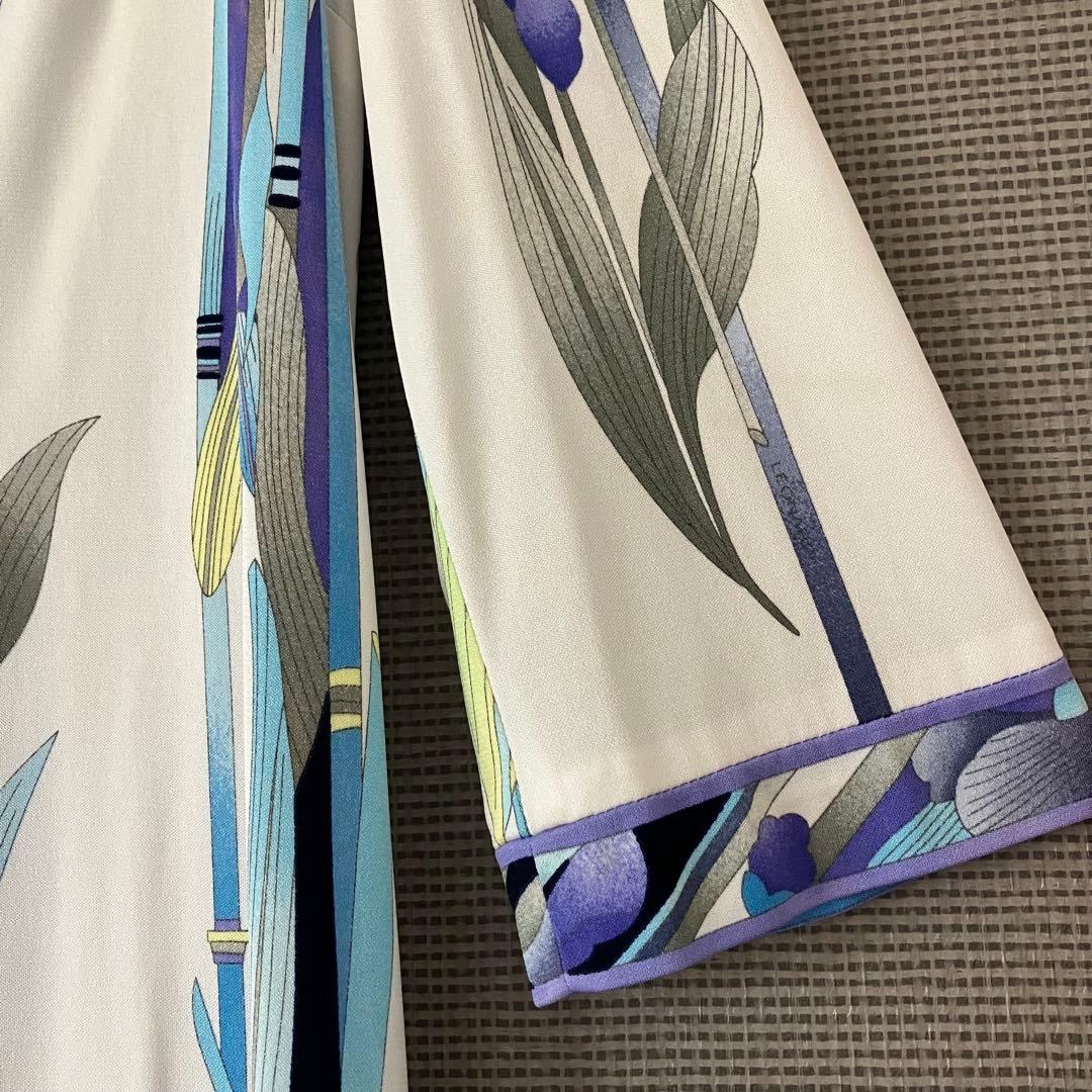 レオナール カンカン ワンピース 花柄 40