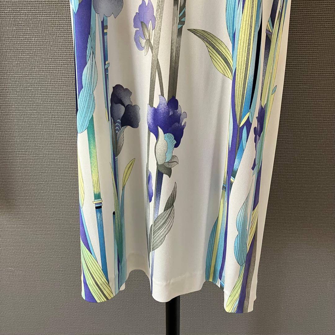 レオナール カンカン ワンピース 花柄 40