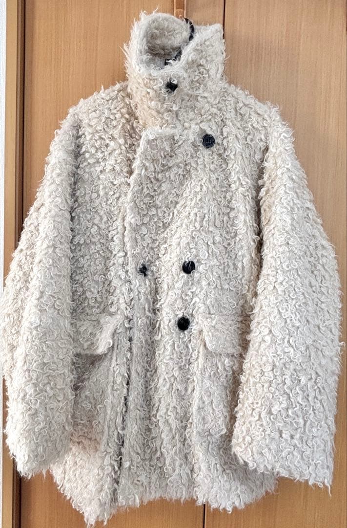 mideal プードルミドルコート アイボリー クリーニング済