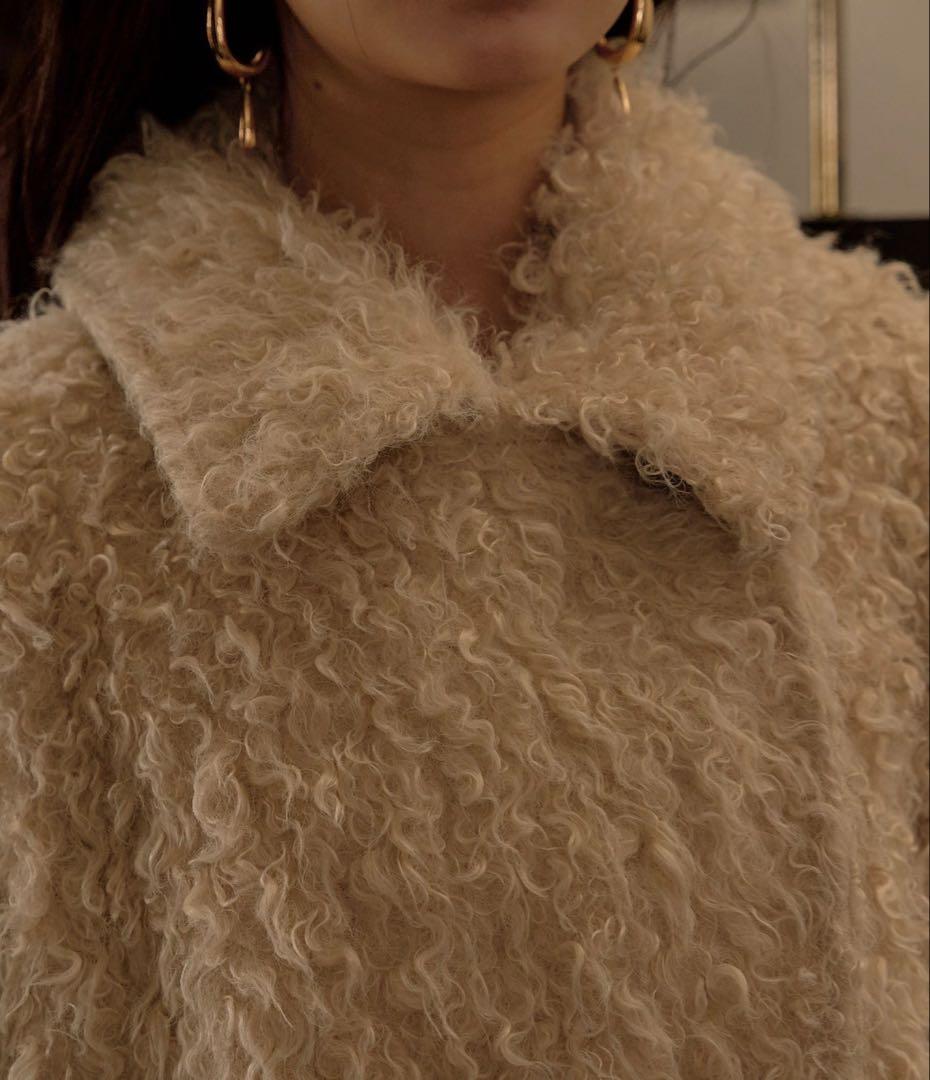 mideal プードルミドルコート アイボリー クリーニング済