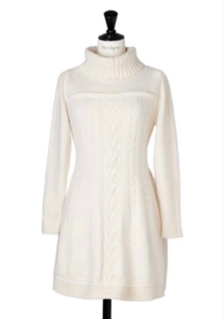 Herlipto♡Clara Cable Knit Dress swan / M