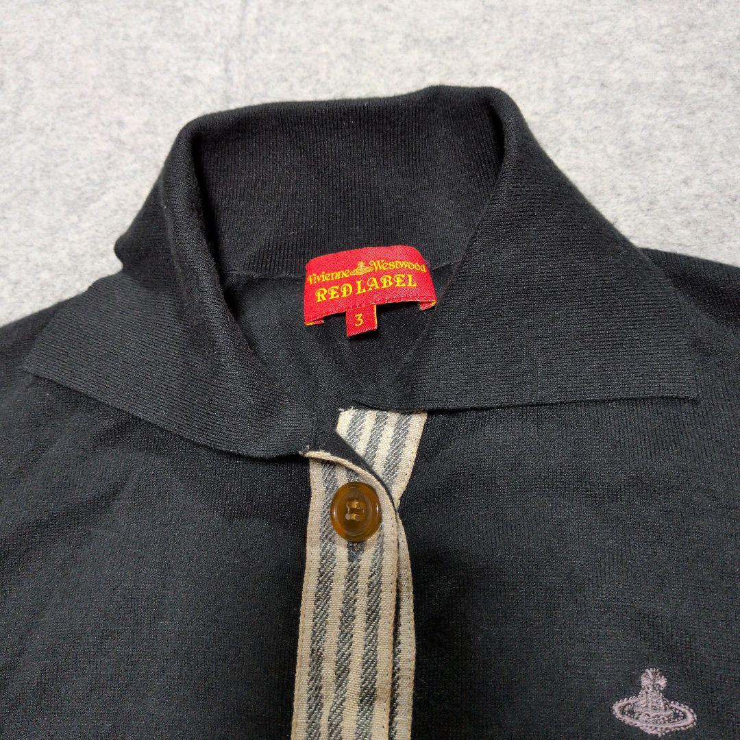 ヴィヴィアンウエストウッド リボンタイ パワショル オーブ 黒 ストライプ