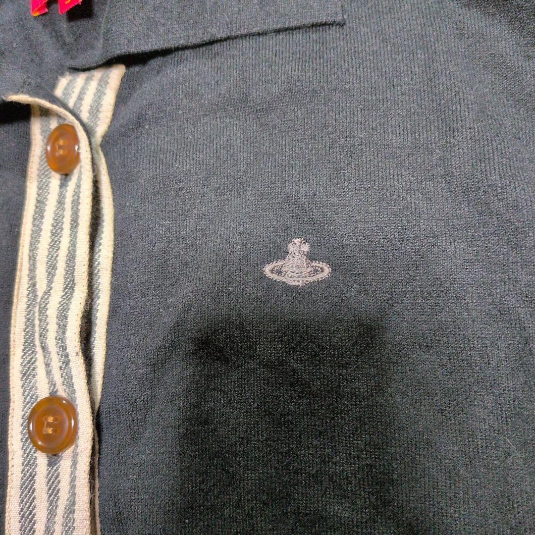 ヴィヴィアンウエストウッド リボンタイ パワショル オーブ 黒 ストライプ