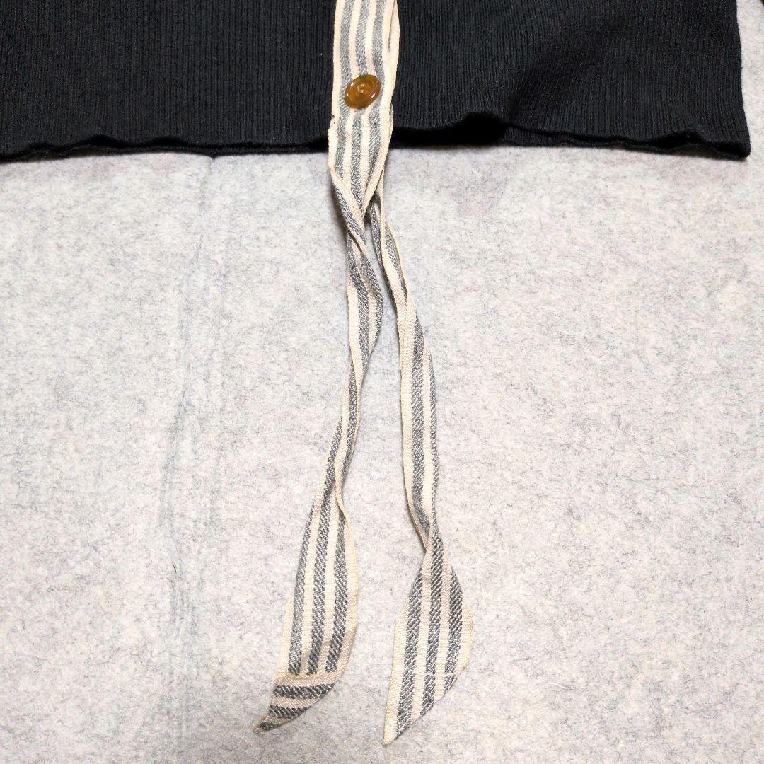 ヴィヴィアンウエストウッド リボンタイ パワショル オーブ 黒 ストライプ