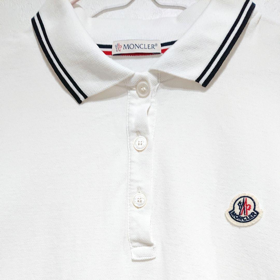 美品！MONCLER モンクレール レディース ポロシャツ ホワイト Sサイズ