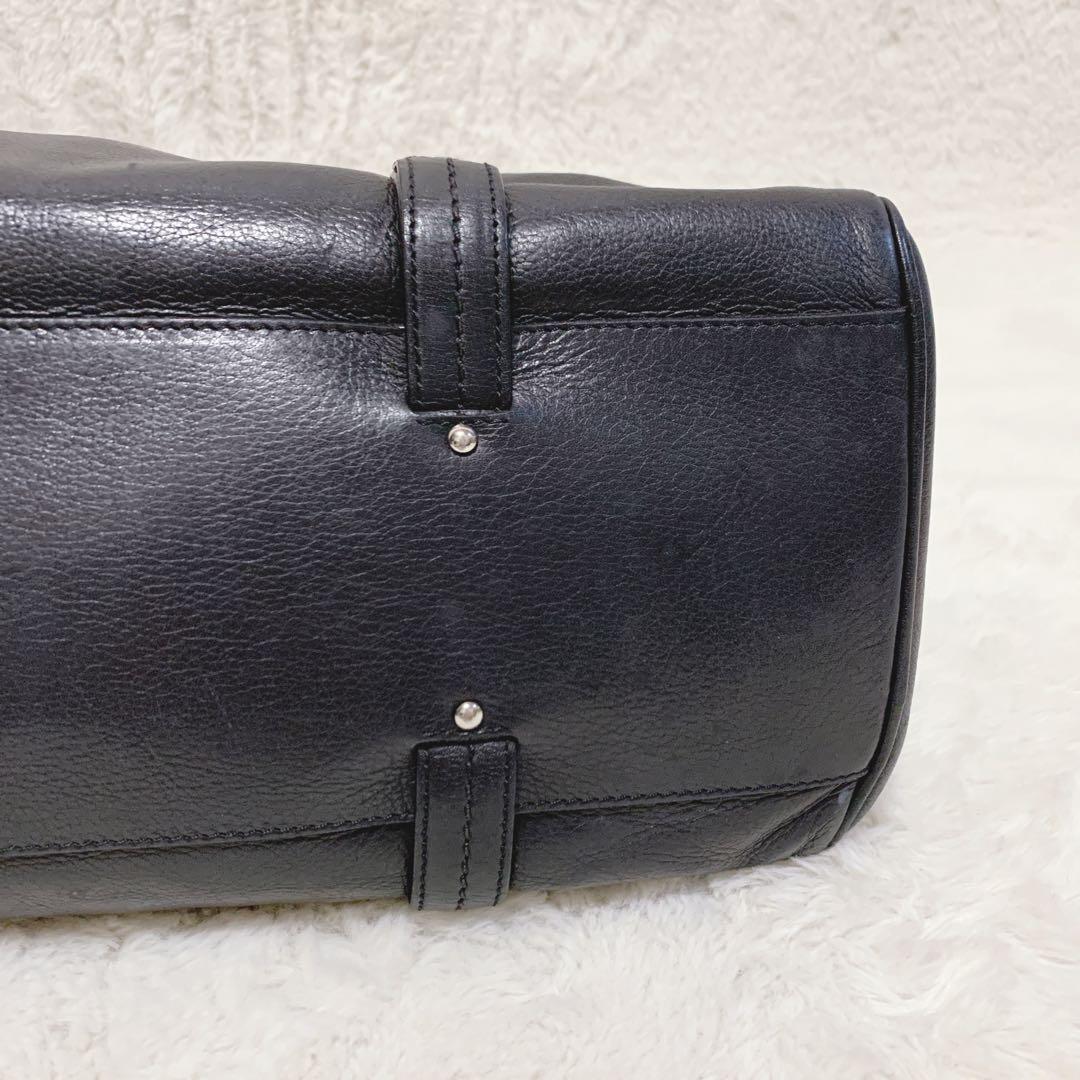 BALLY バリー トートバッグ レザー ブラック ビジネス A4 リング