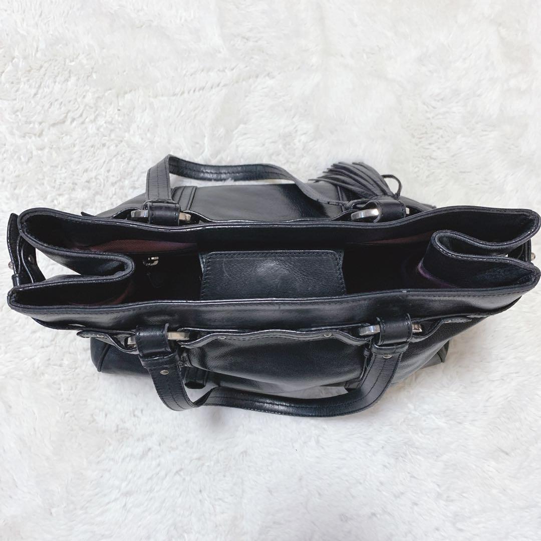 BALLY バリー トートバッグ レザー ブラック ビジネス A4 リング