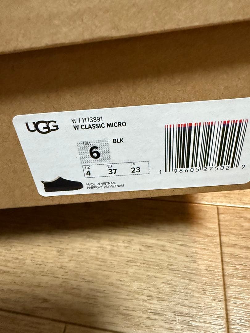 UggクラッシックマイクロMINI黒