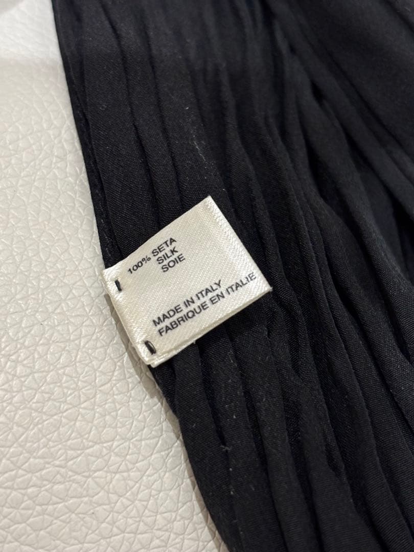 サンローランパリ エディスリマン 2013SS シルク フリンジストール 新品