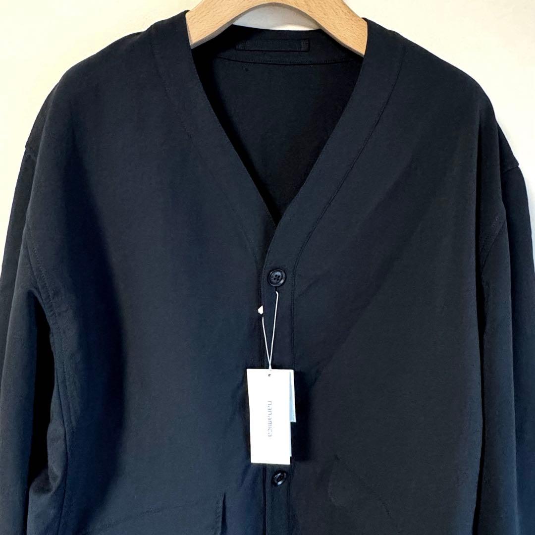 nanamica ナナミカ アルファドライ カーディガン ジャケット ブラックＬ