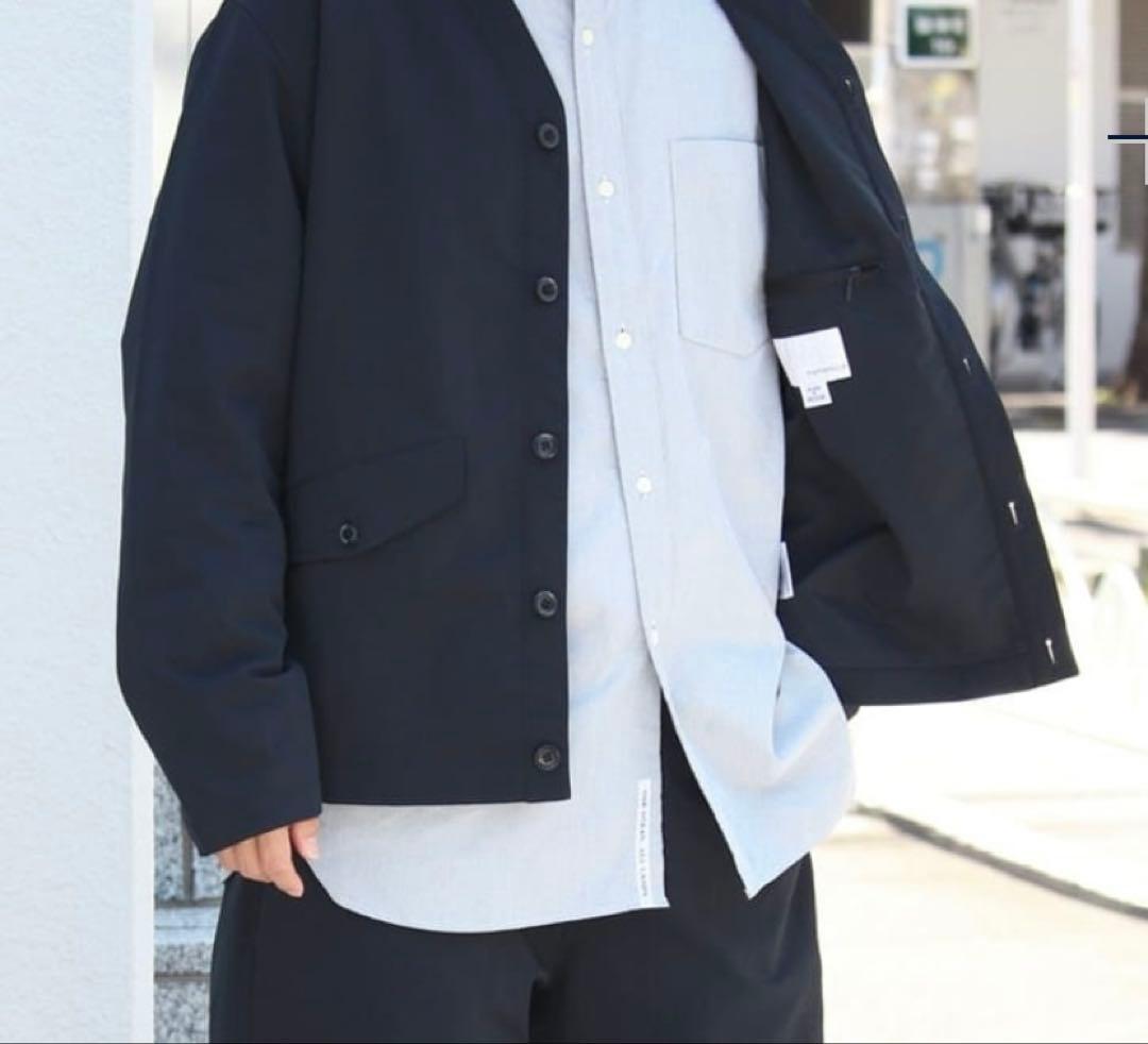 nanamica ナナミカ アルファドライ カーディガン ジャケット ブラックＬ