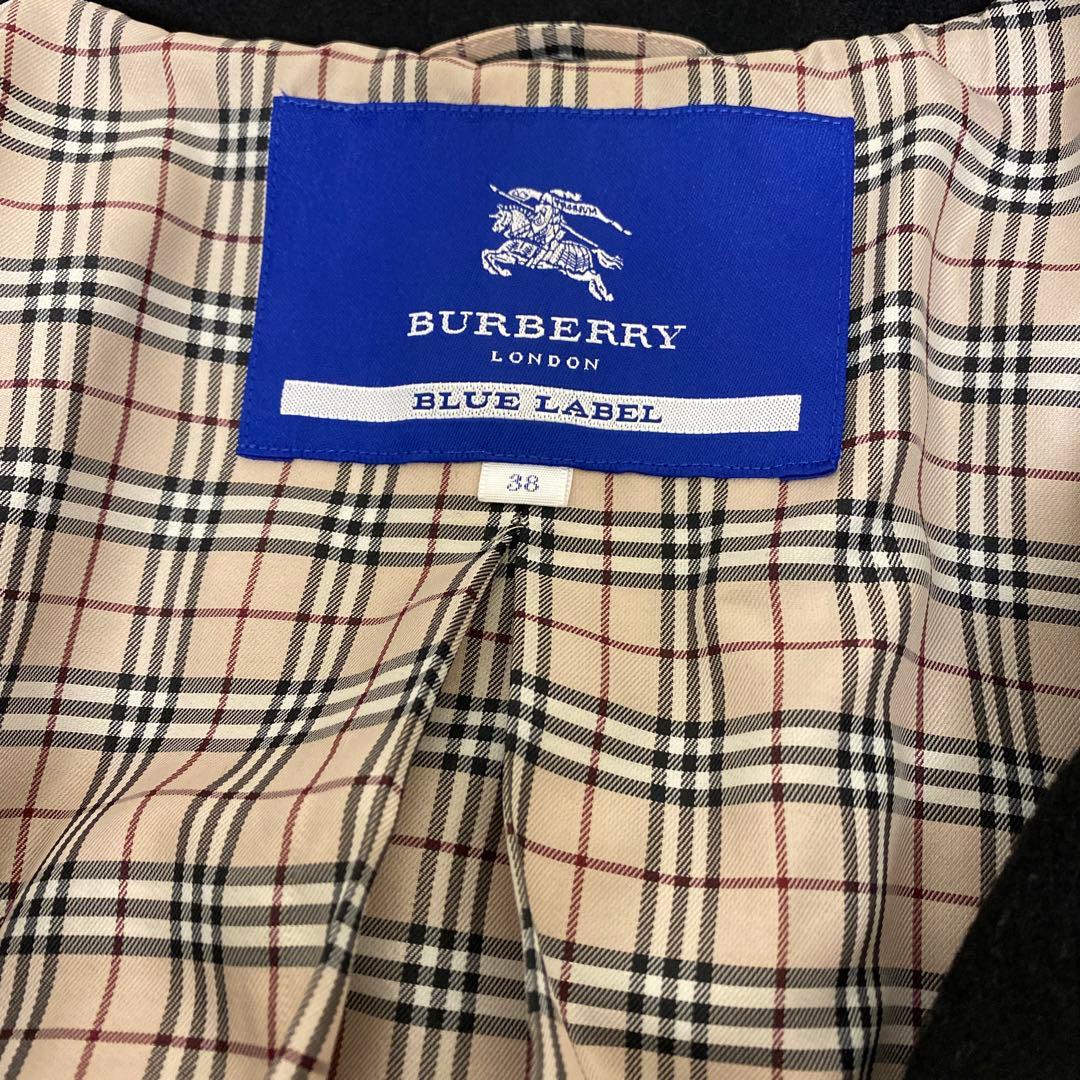 BURBERRY BLUE LABEL 黒 コート 38
