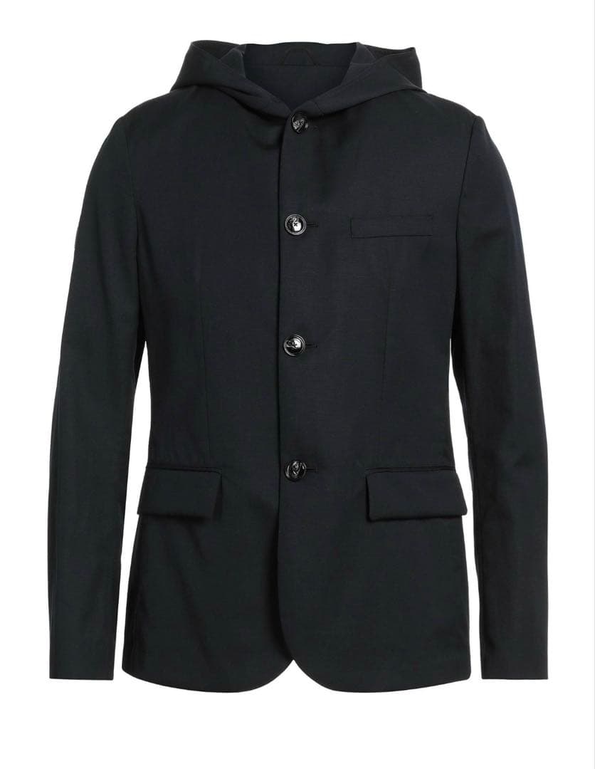 値下げ　新品　エンポリオ・アルマーニ　フード付きノーカラージャケット