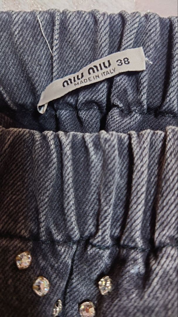 miumiu デニムビジュースカート