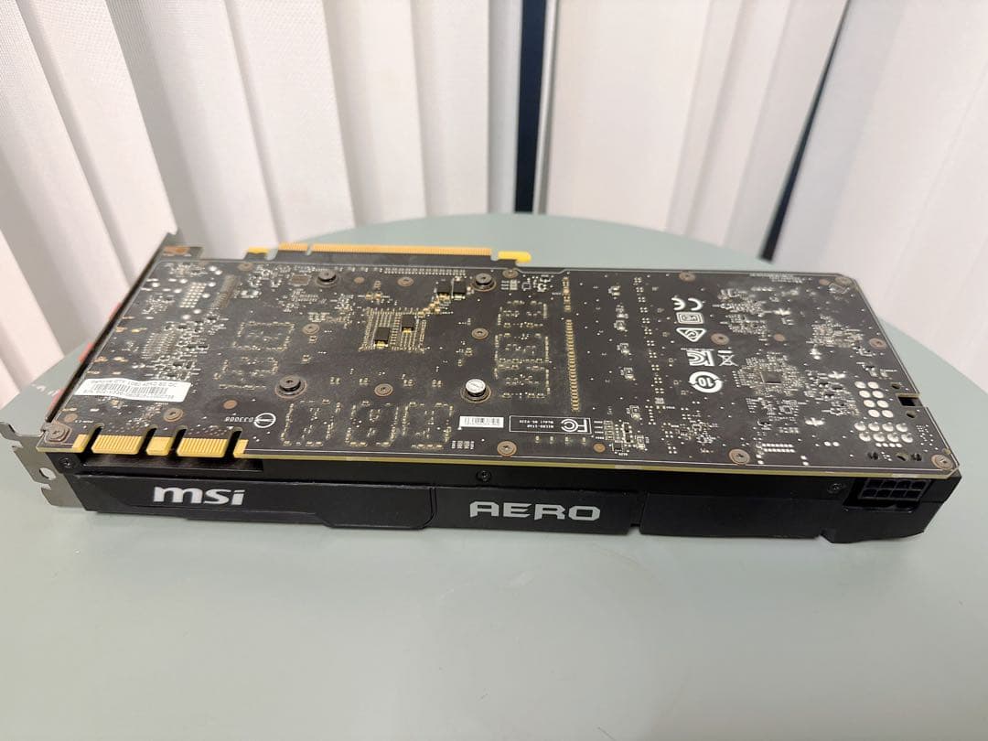 【動作確認済み】MSI GeForce GTX 1080 AERO 8G