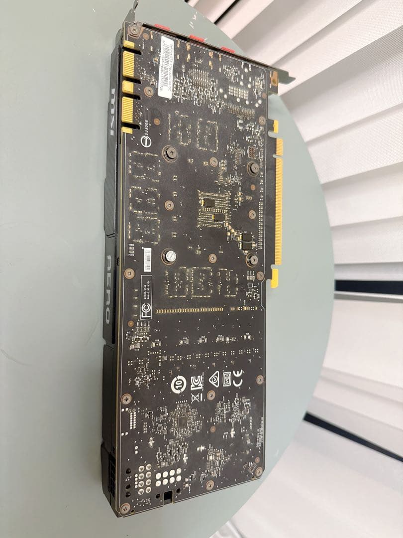 【動作確認済み】MSI GeForce GTX 1080 AERO 8G