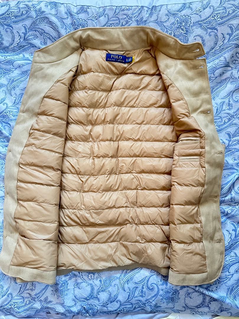 POLO Ralph Lauren リネン ヘリンボーン ダウンベストXL