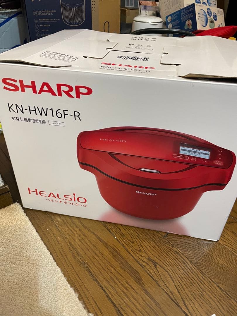SHARP ヘルシオホットクック KN-HW16F 赤