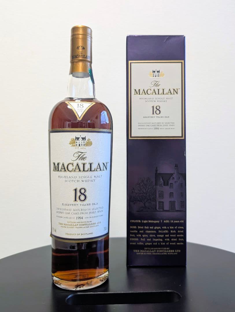 【未開栓・箱付き】ザ・マッカラン 18年 1994 ヴィンテージ　シェリーオーク