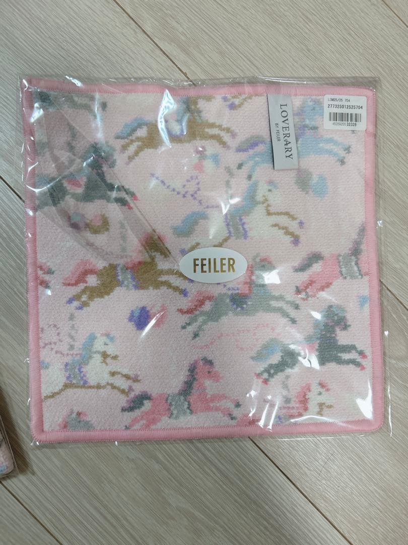 フェイラー　ラブラリーモクバ　ハンカチ　巾着　新品