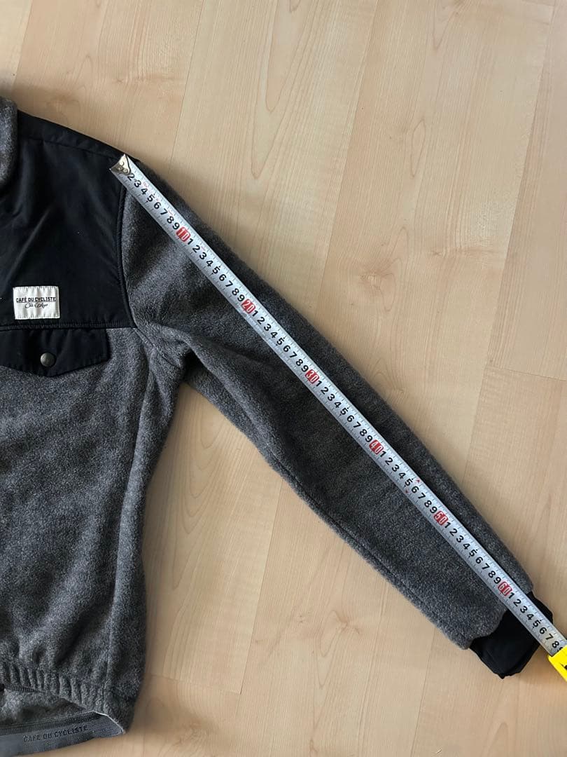 CAFE DU CYCLISTE フリースサイクルジャージグレーメンズM