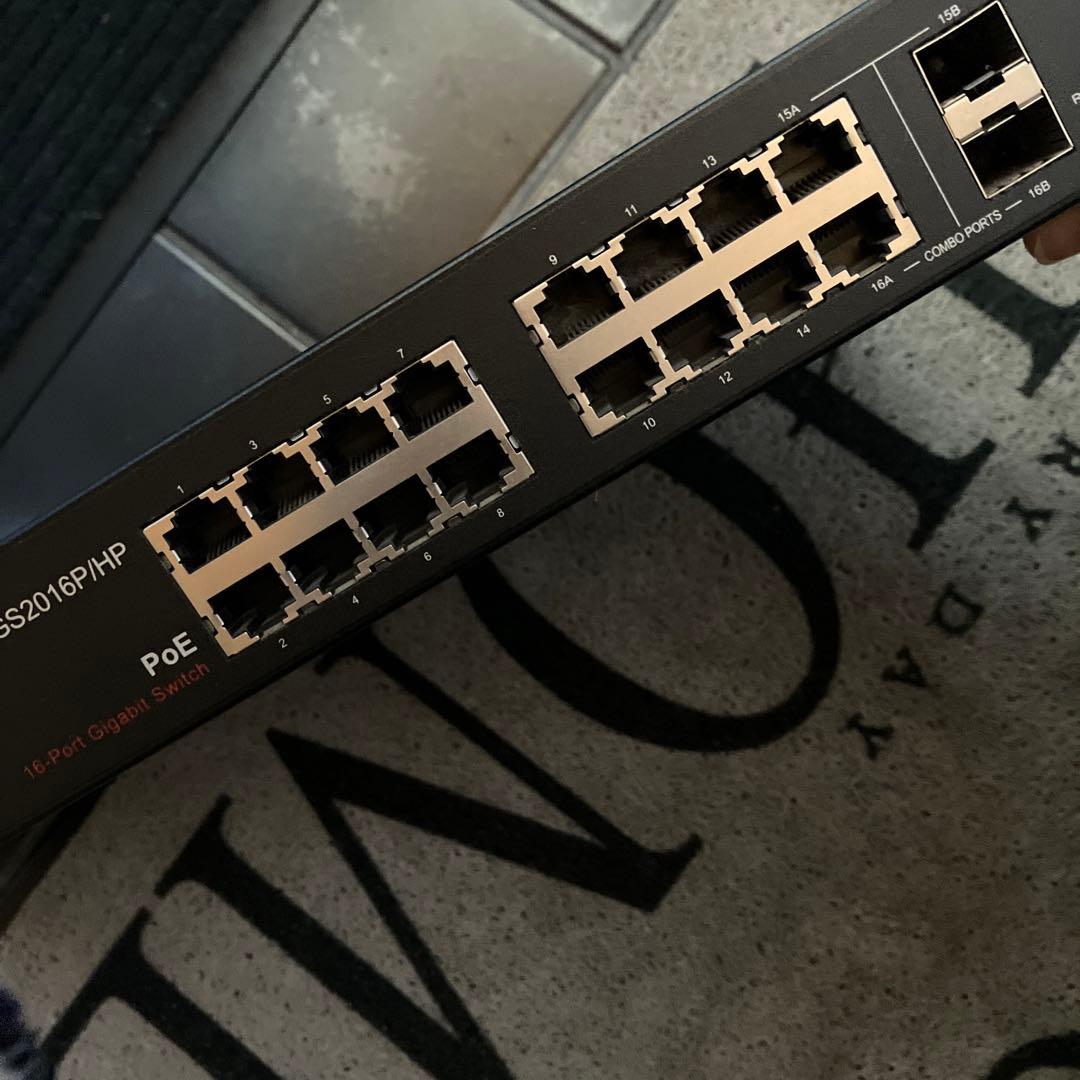 バッファロー BS-GS2016P/HP 16ポート PoE対応