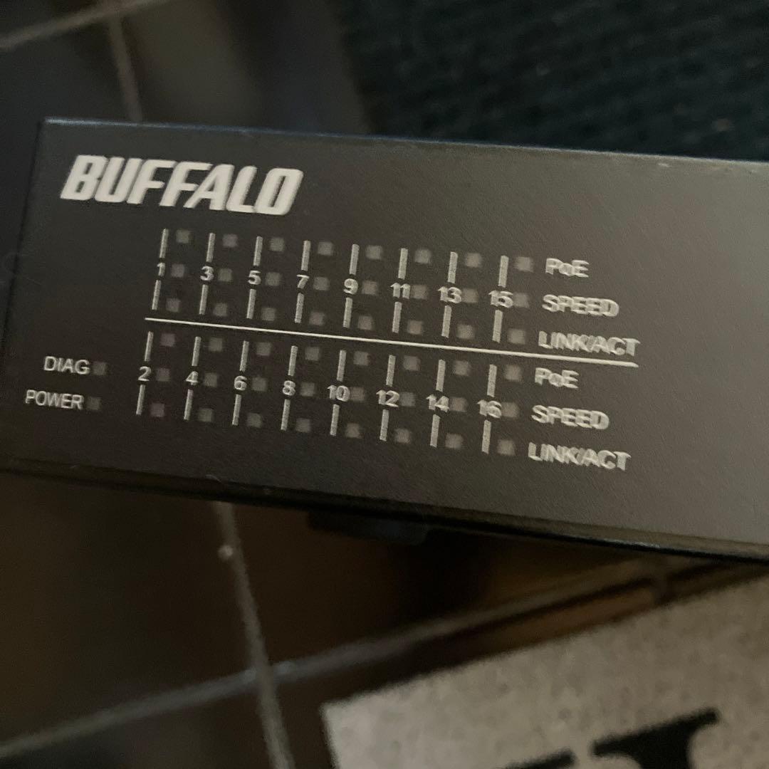 バッファロー BS-GS2016P/HP 16ポート PoE対応