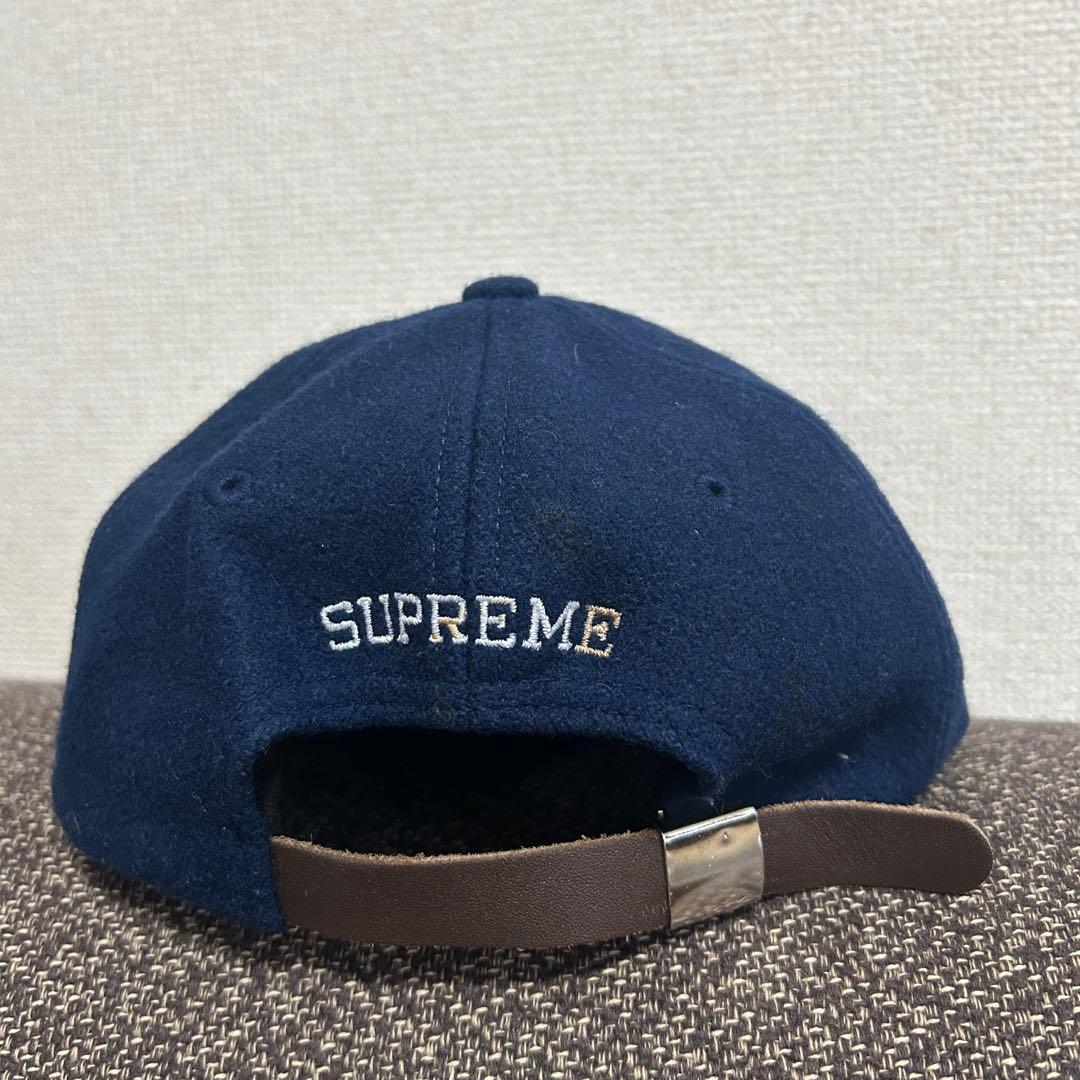 Supreme ウール Sロゴ キャップ ネイビー 希少