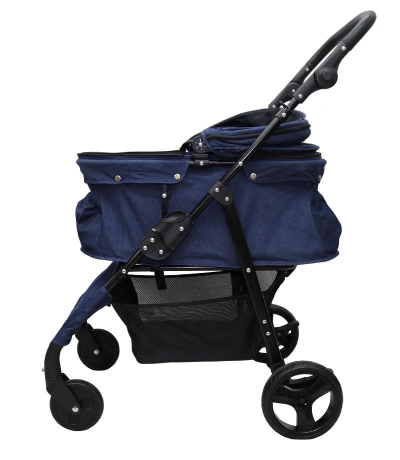 在庫調整の為大特価！ココハート ４輪ペットカート/甘えん坊バギーBIG デニム