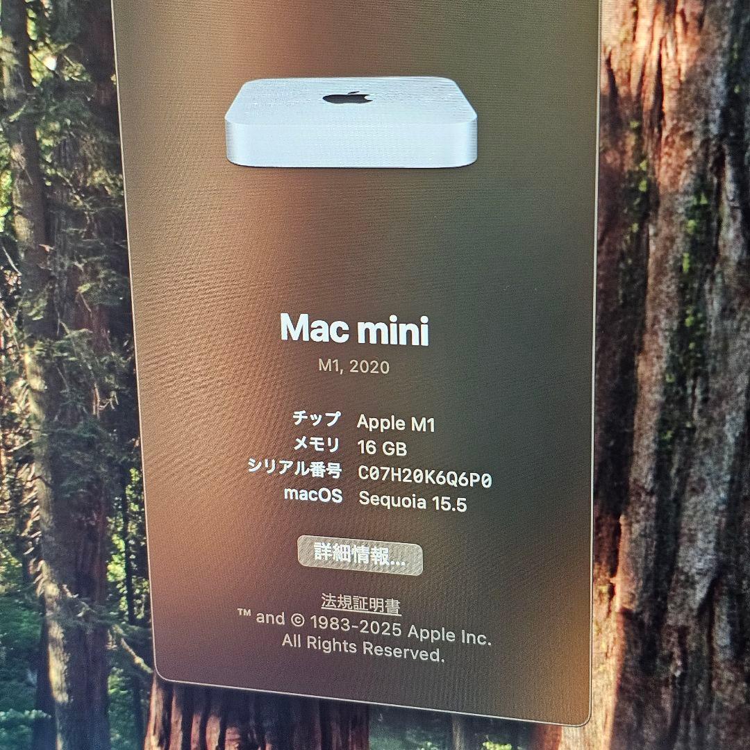 【美品 】Mac mini 2020 M1 16GB 512GB