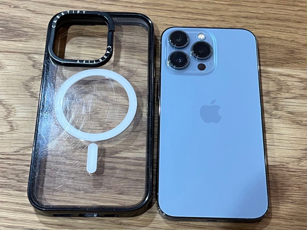 iPhone13pro 512GB シエラルブルー CASETiFYケース付き