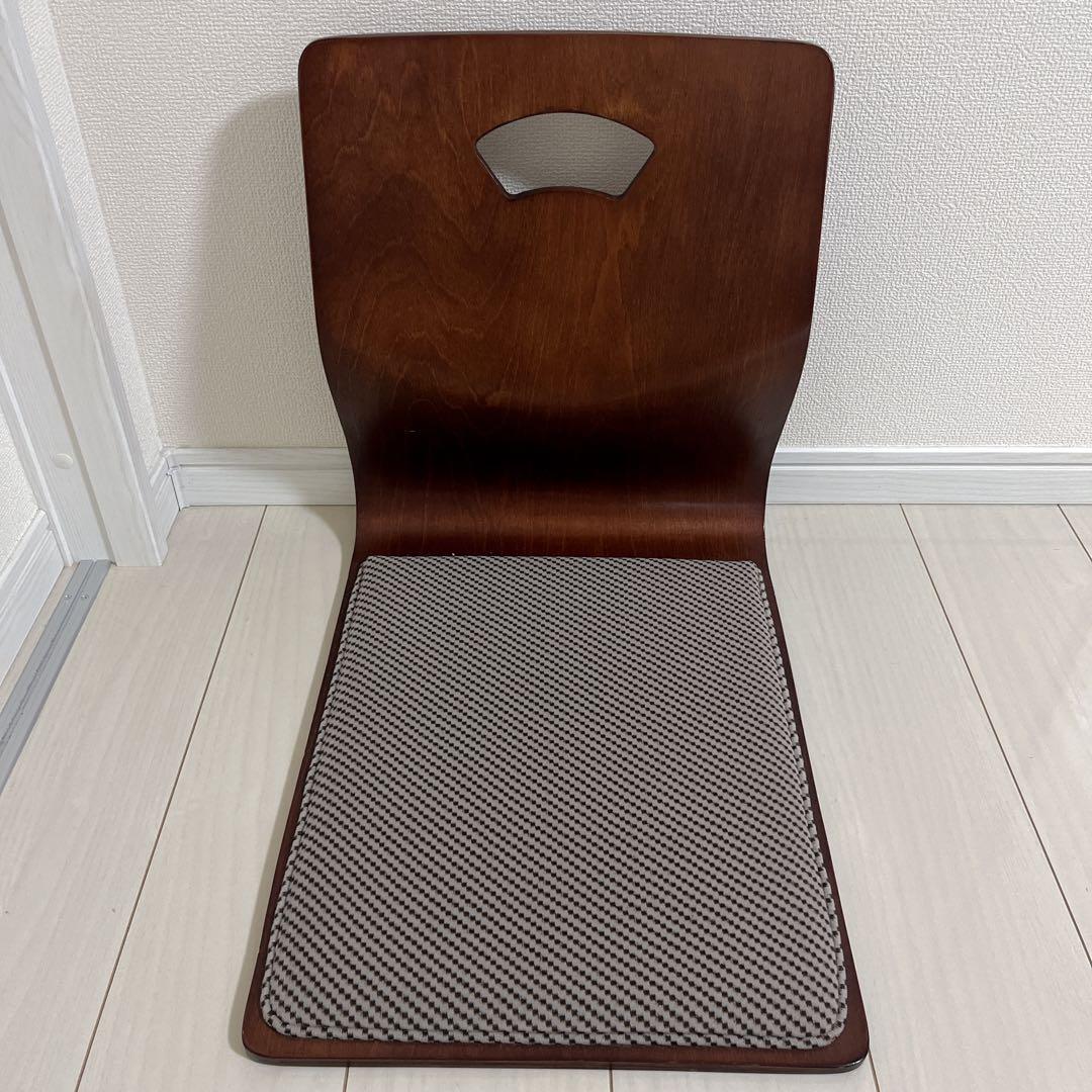 光製作所　座椅子4脚セット　曲がり木製　クッション付き 和風 座敷 旅館