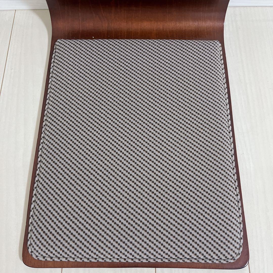 光製作所　座椅子4脚セット　曲がり木製　クッション付き 和風 座敷 旅館