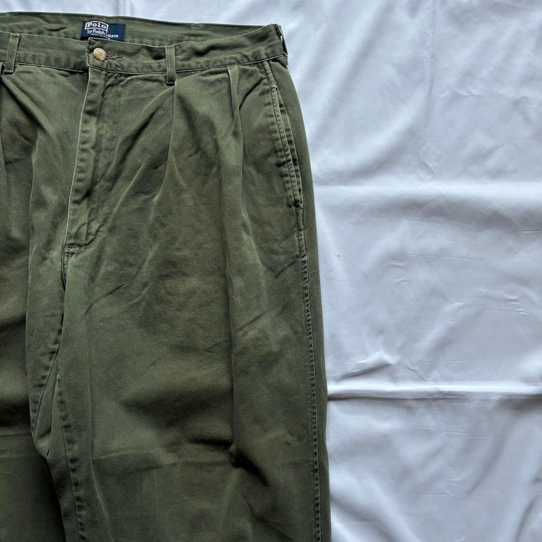 古着　90s　ポロバイラルフローレン　ポロチノ　チノパン　USA製