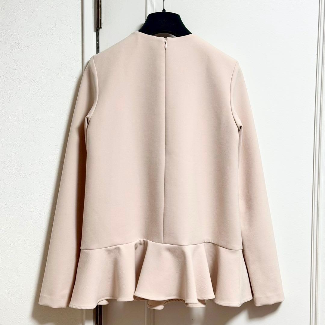 マーフィーヨーコチャン 美品 スリット ライン ラッフル パール ブラウス