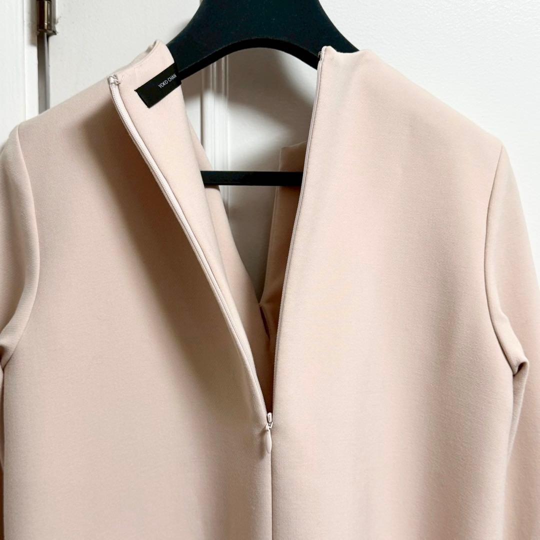 マーフィーヨーコチャン 美品 スリット ライン ラッフル パール ブラウス